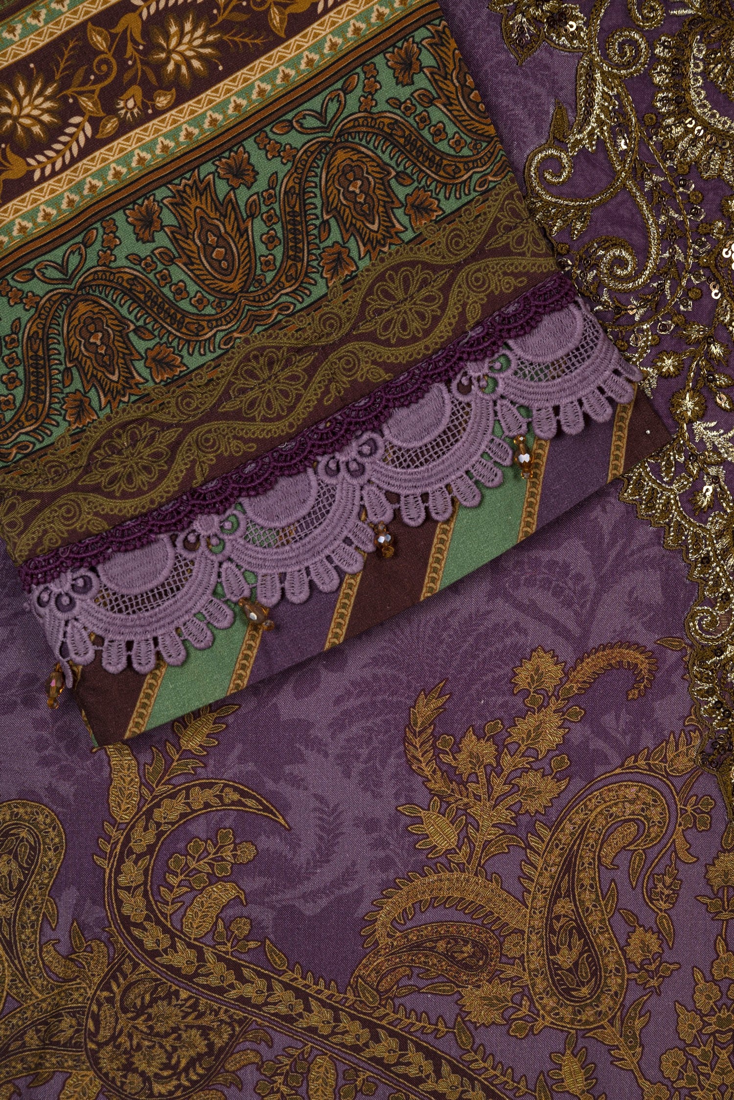 Asim Jofa Embroidered Viscose 3 Piece Suit ASJ02