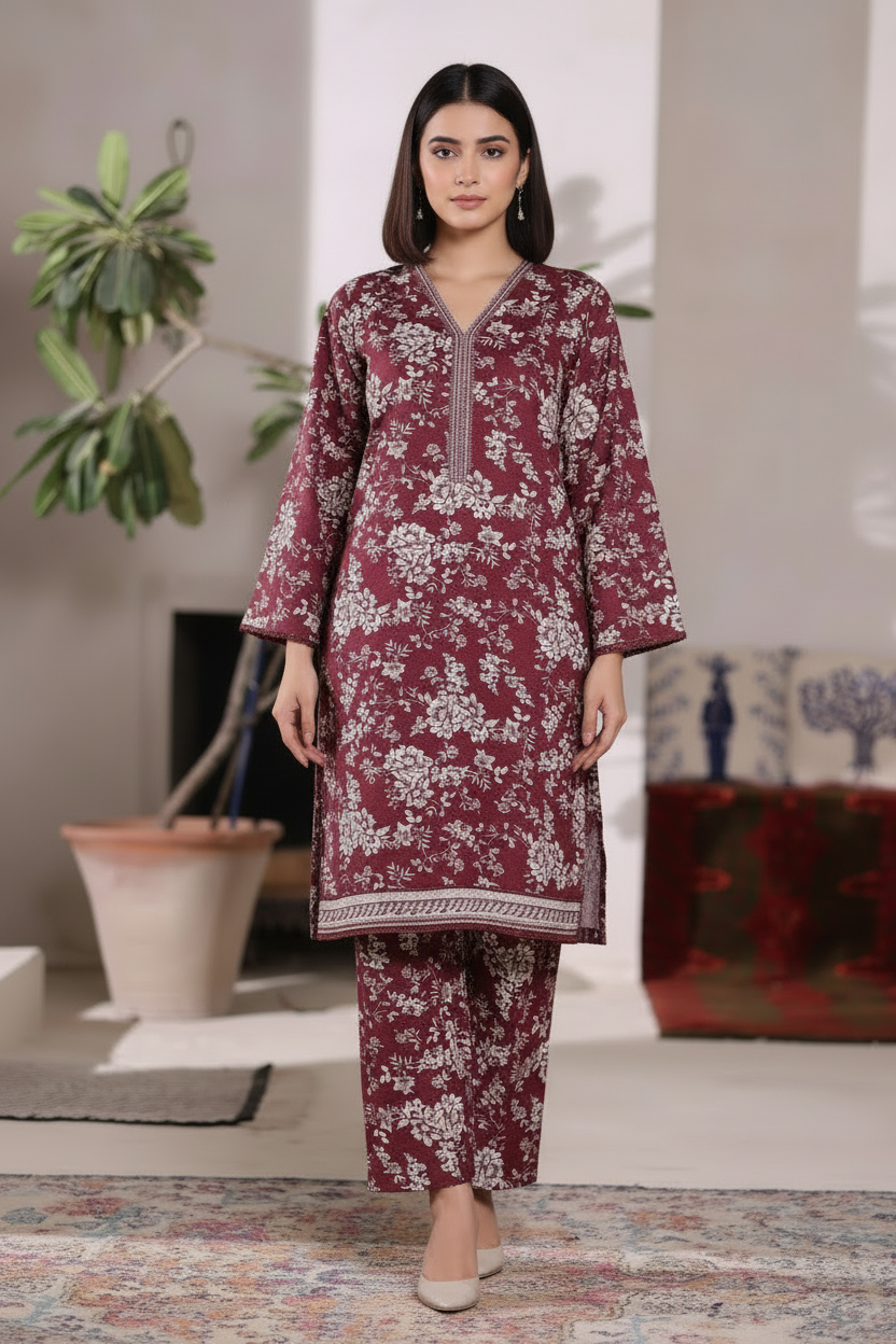 Bin Saeed Khaddar 2 Piece Suit BIN215