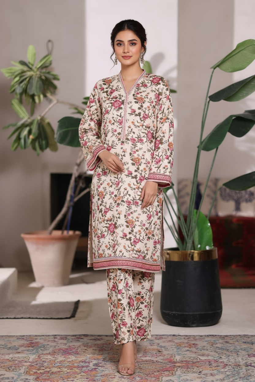 Bin Saeed Khaddar 2 Piece Suit BIN217
