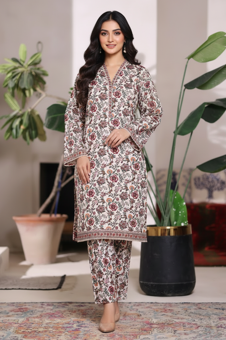 Bin Saeed Khaddar 2 Piece Suit BIN214