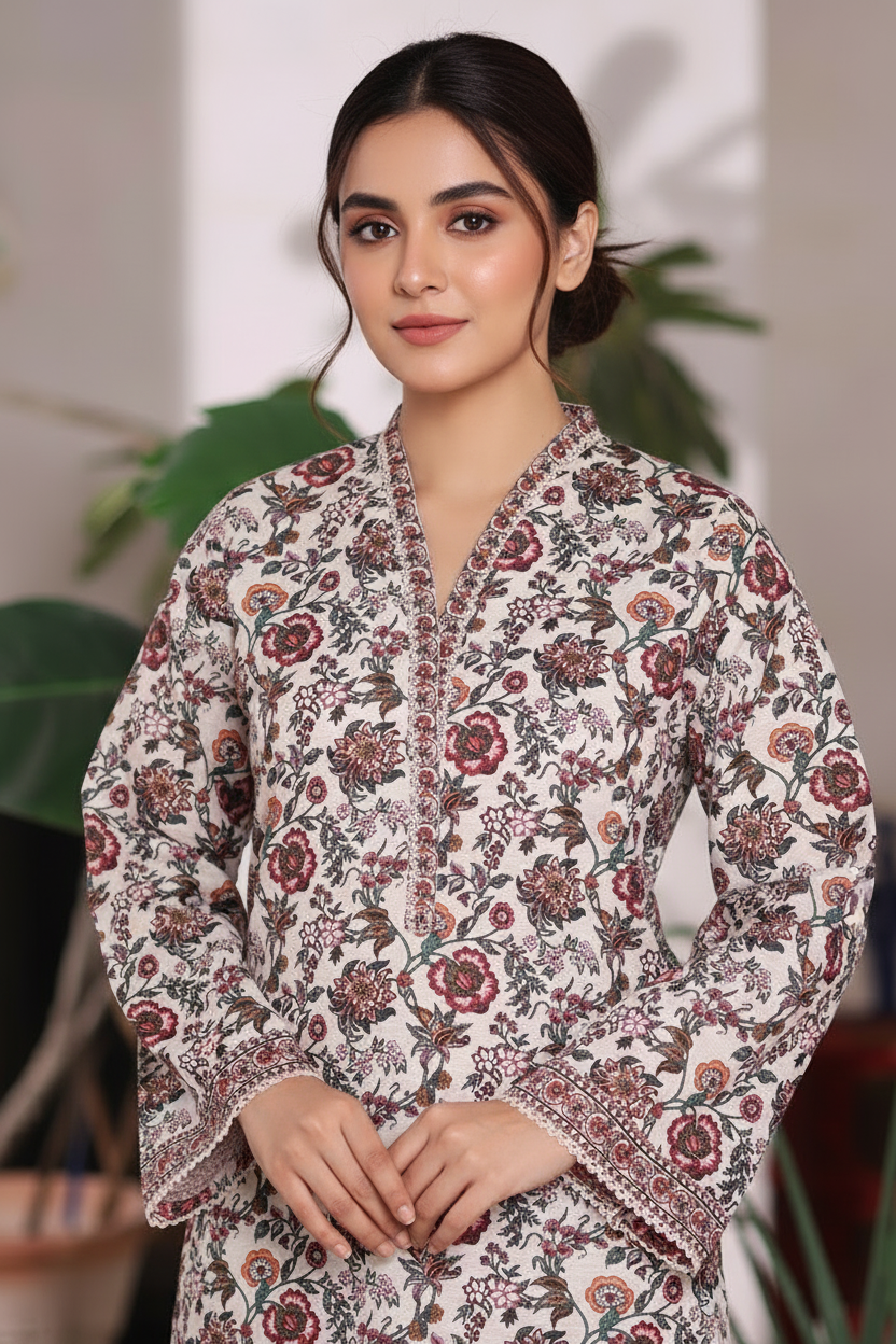 Bin Saeed Khaddar 2 Piece Suit BIN214