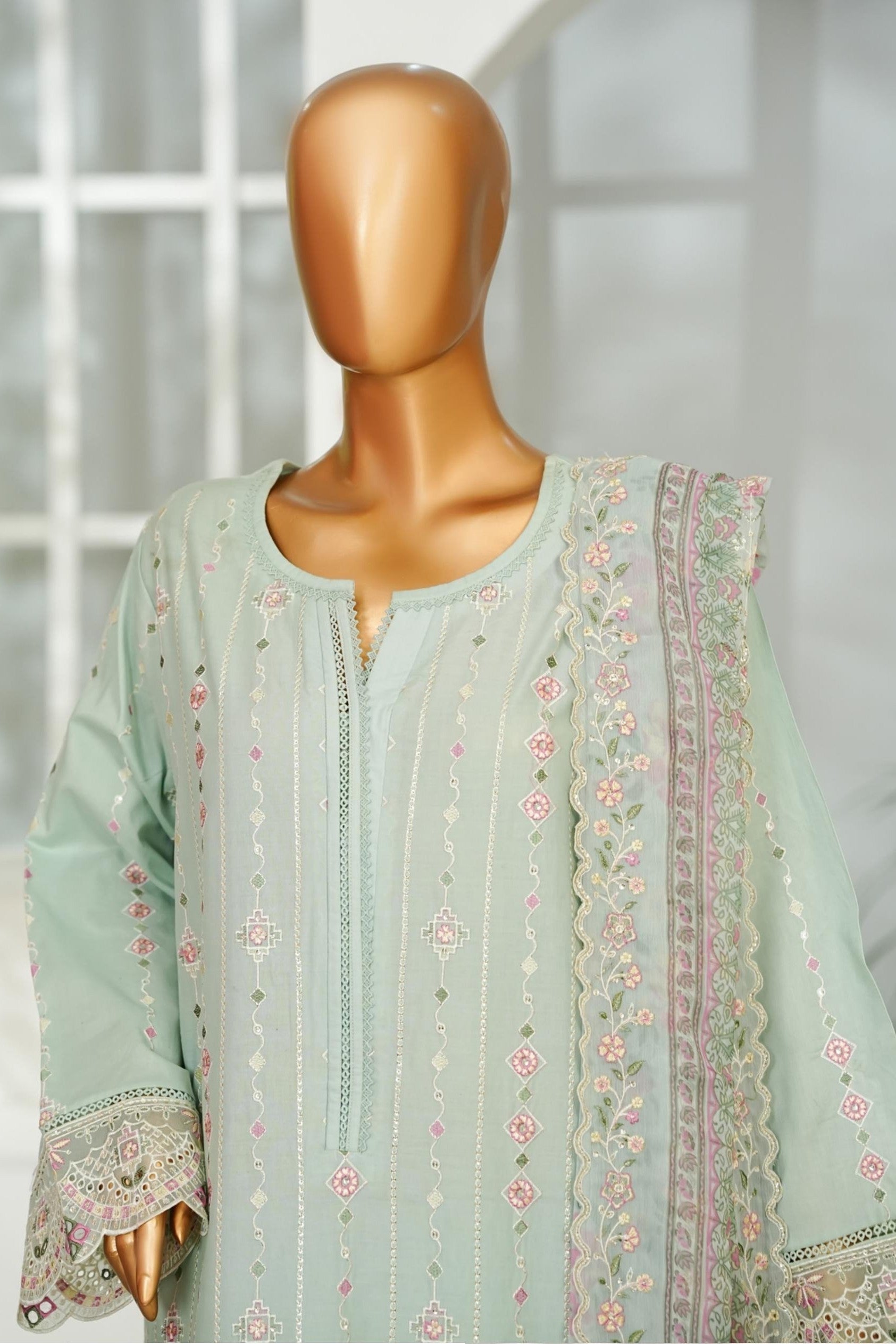 Bin Saeed Luxury Lawn 3 Piece Suit BIN221