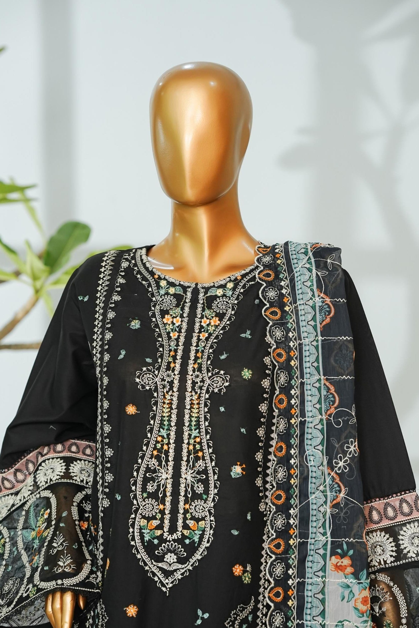 Bin Saeed Luxury Lawn 3 Piece Suit BIN222