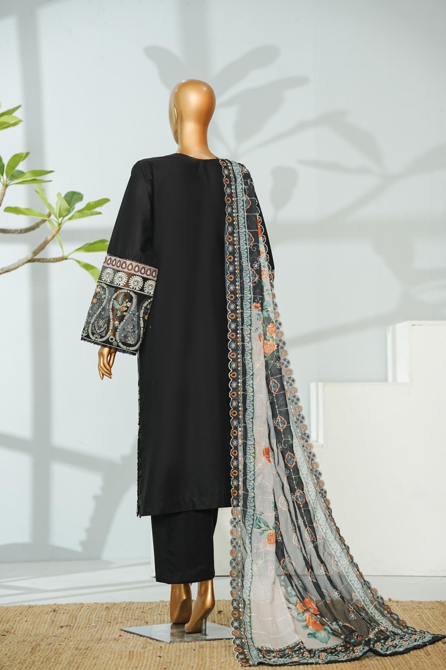 Bin Saeed Luxury Lawn 3 Piece Suit BIN222