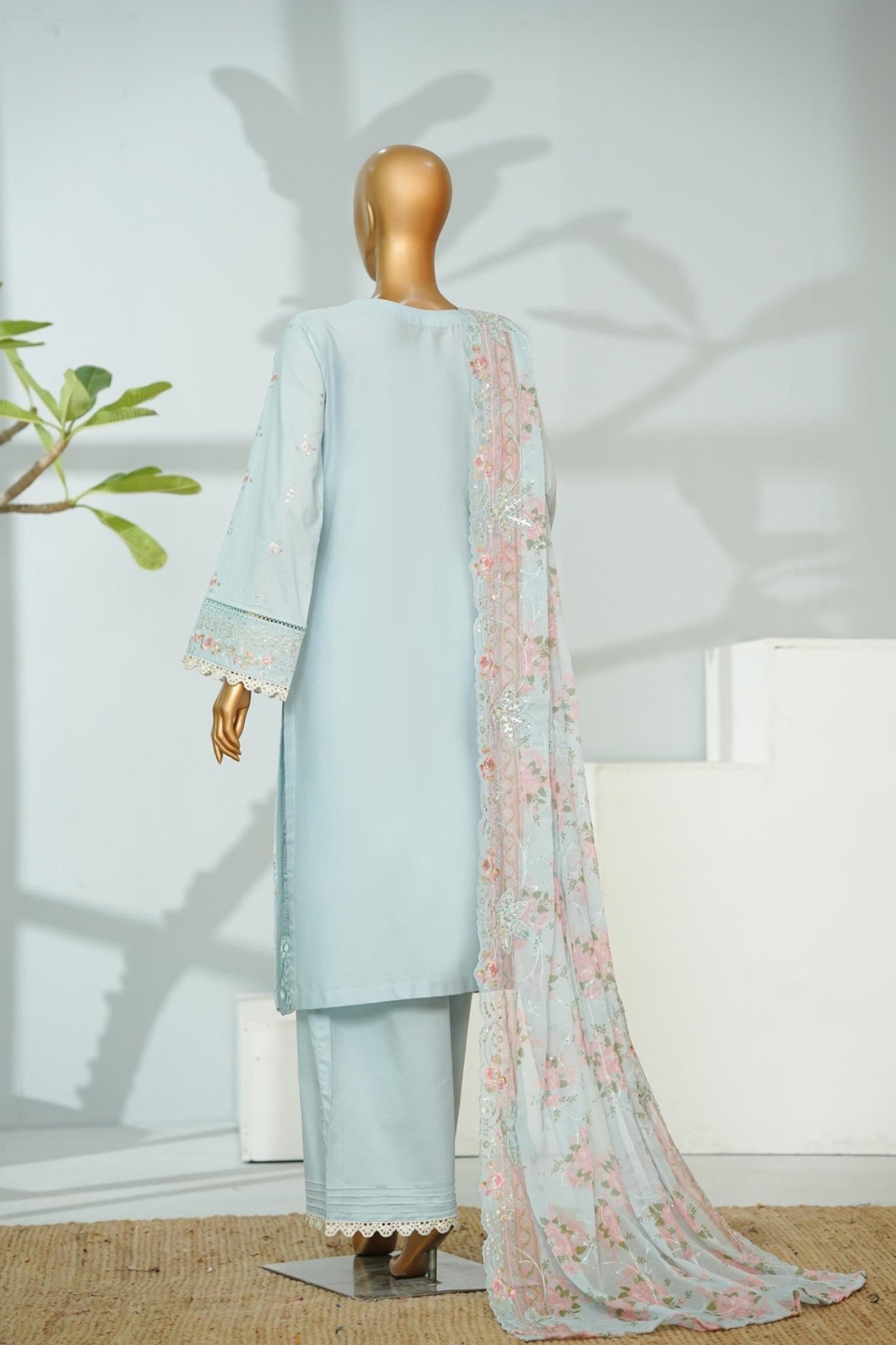 Bin Saeed Luxury Lawn 3 Piece Suit BIN223