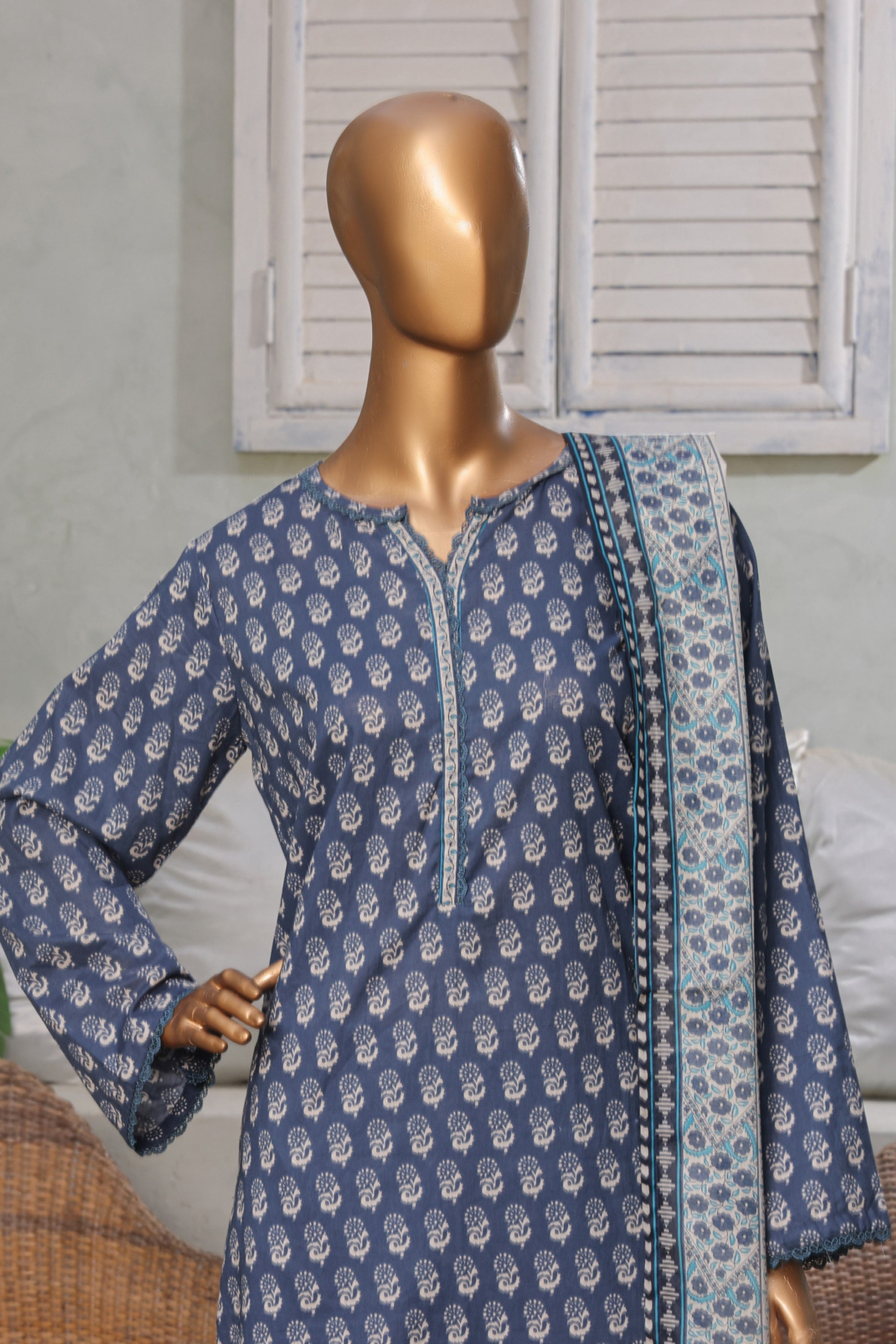 Bin Saeed Lawn 3 Piece Suit BIN212