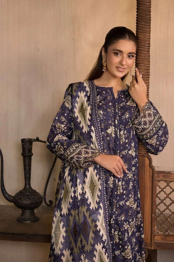 Bin Tayyab Embroidered Lawn 3 Piece Suit BIT03