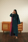 Casual Lite Cotton Solids Tealora 3 Piece Suit CAS53