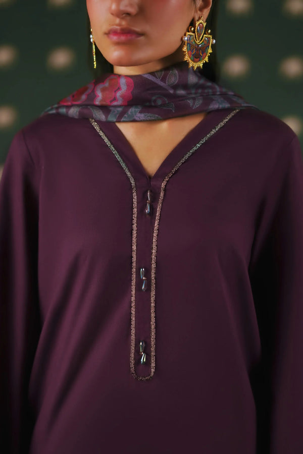 Casual Lite Cotton Solids Obscura 3 Piece Suit CAS59