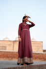 Casual Lite Festive Frock Shaam-e-Maroon CAS16