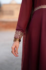 Casual Lite Festive Frock Shaam-e-Maroon CAS16