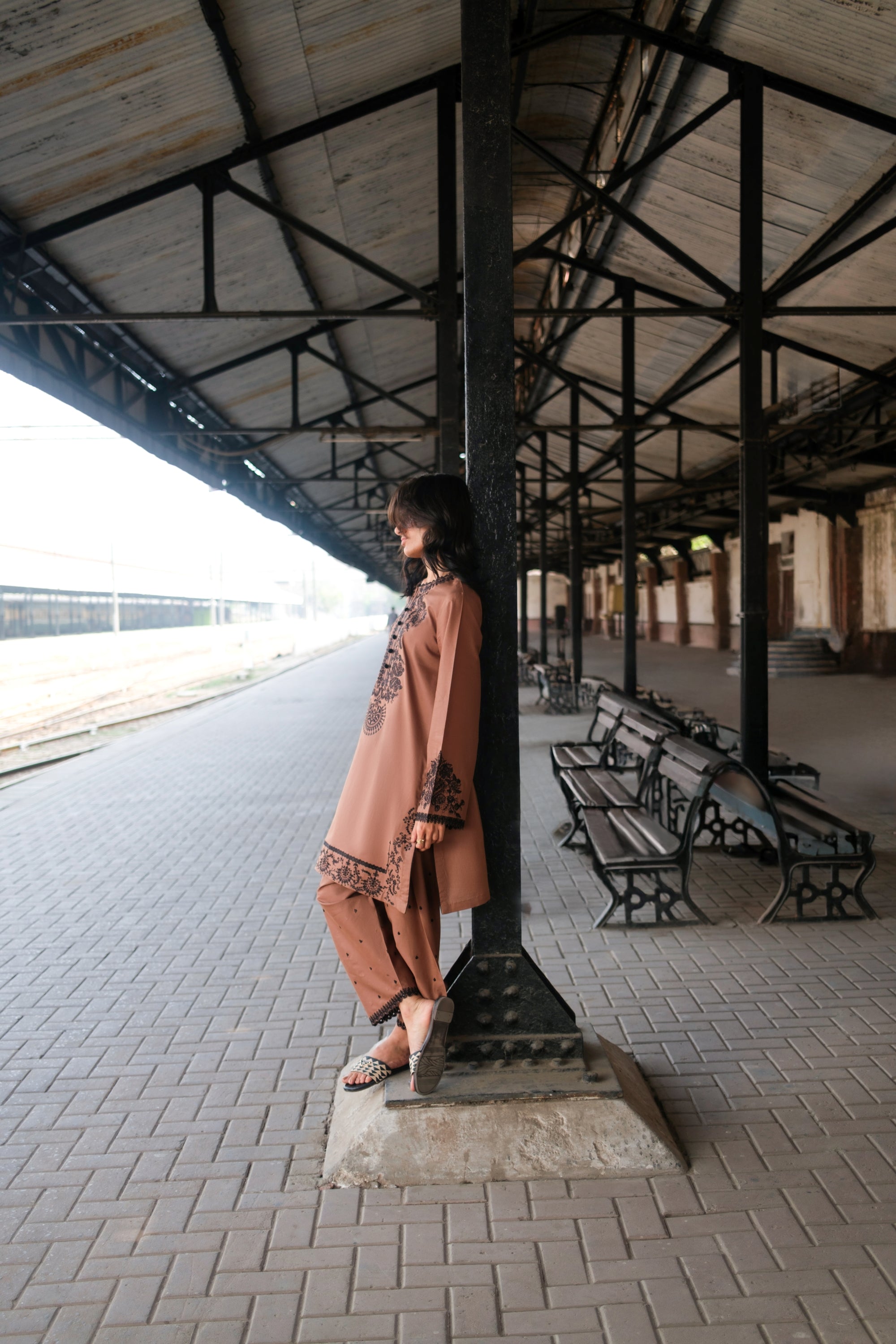 Casual Lite Festive Shalwar Kameez Ciara Earth CAS36