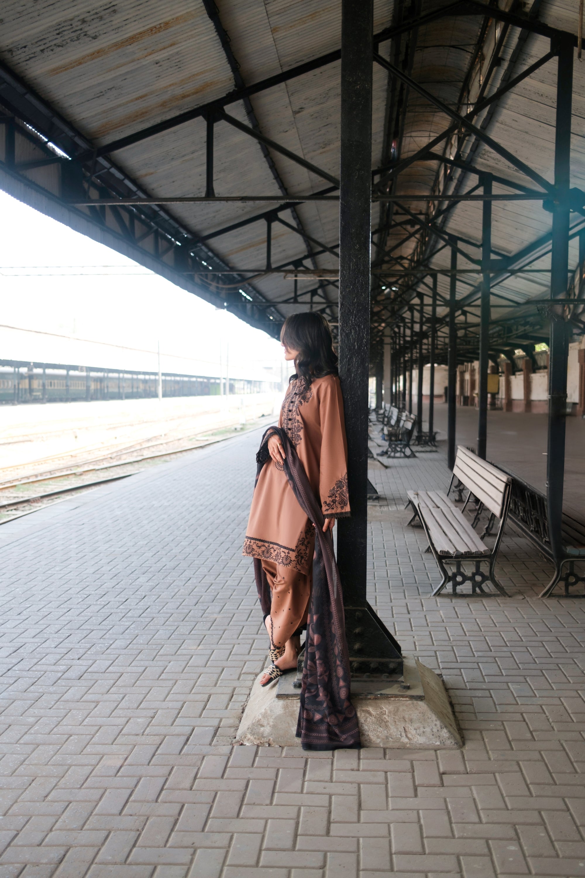 Casual Lite Festive Shalwar Kameez Ciara Earth CAS36