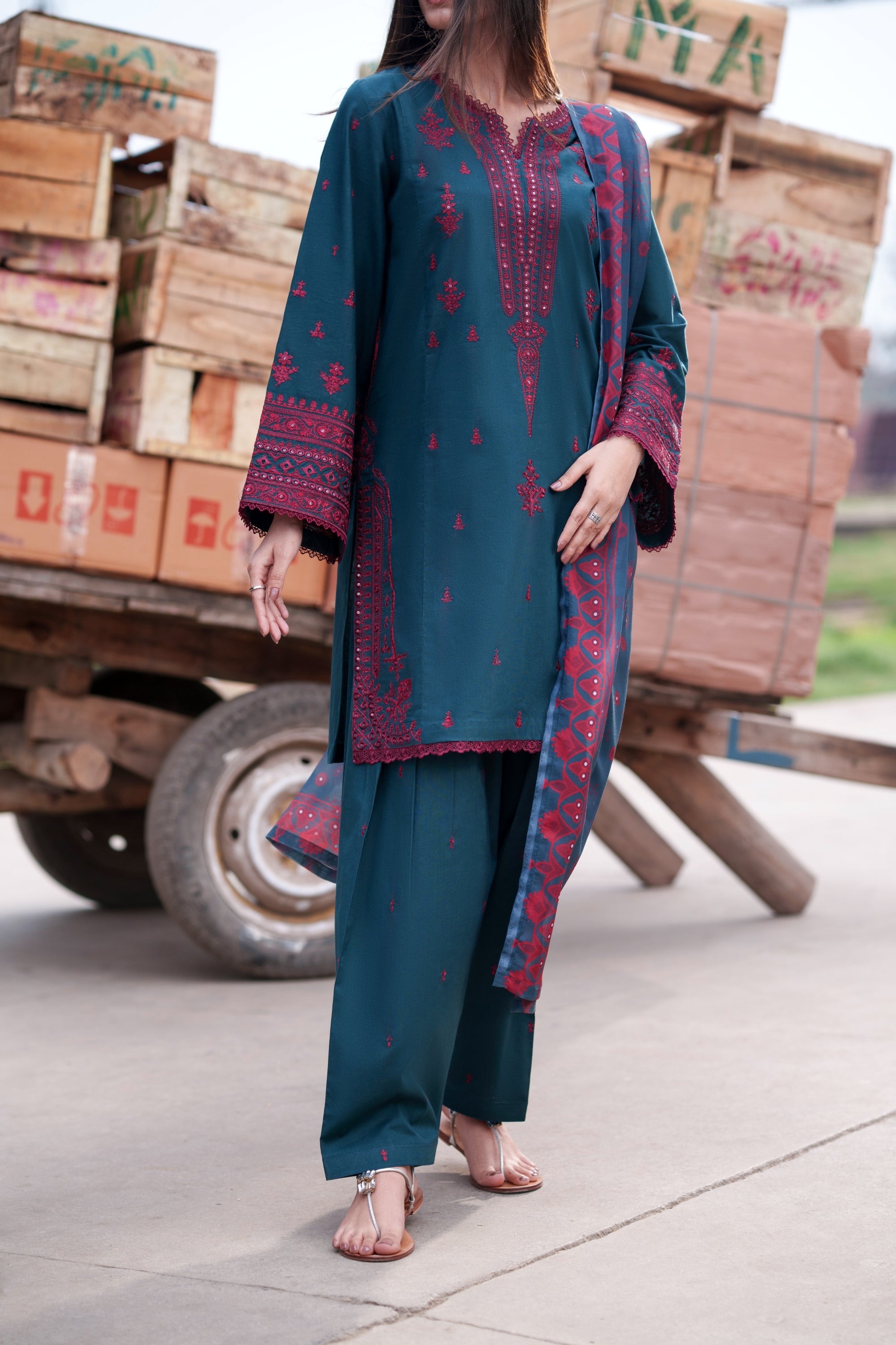 Casual Lite Festive Shalwar Kameez Aoibh Dusk CAS35