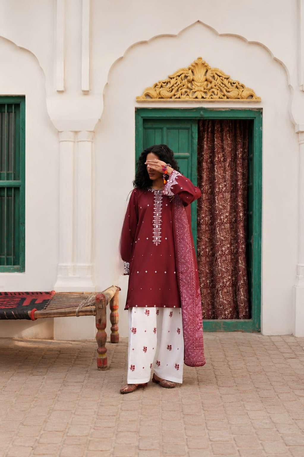 Casual Lite Festive Farshi Shalwar Suit Soreva CAS48
