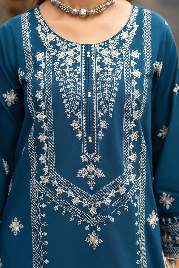 Casual Lite Embroidered Cotton 3 Piece Suit CAS06