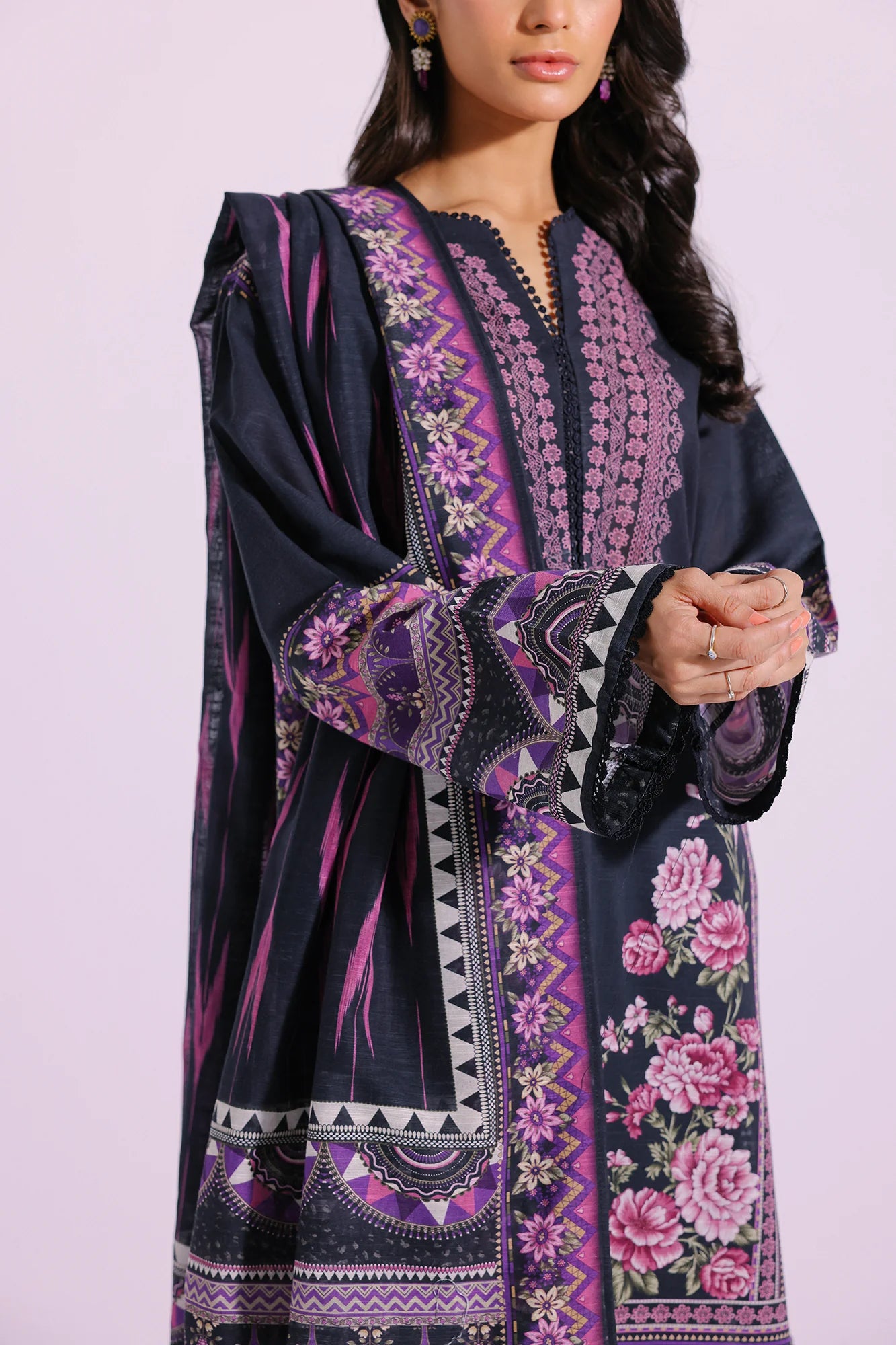 Ethnic Khaddar 3 Piece Suit ETH53