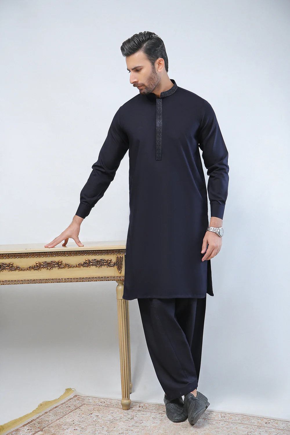 Dot N Dot Embroidered Pakistani Mens Shalwar Kameez DOT01