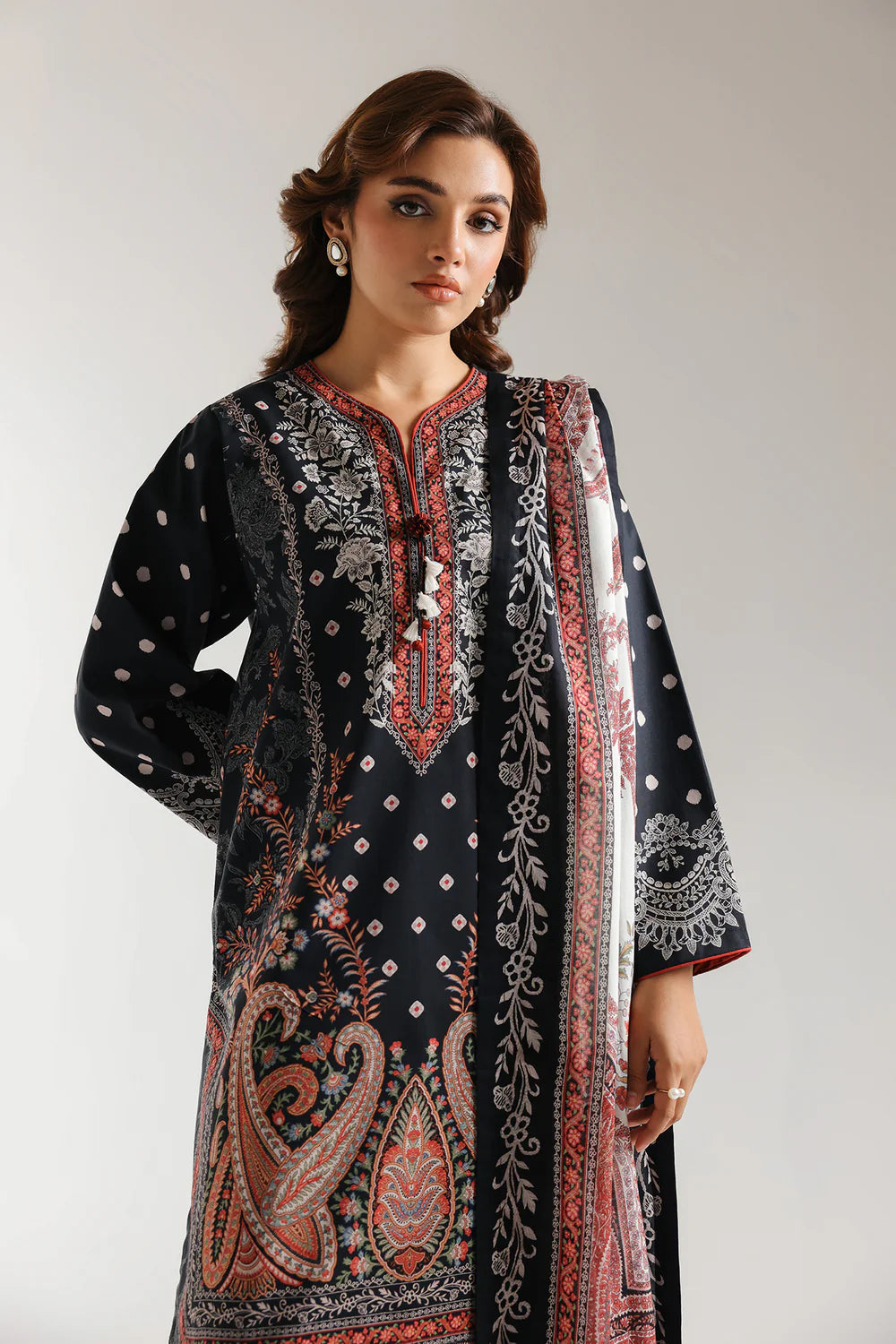 Ethnic Lawn 3 Piece Suit ETH75