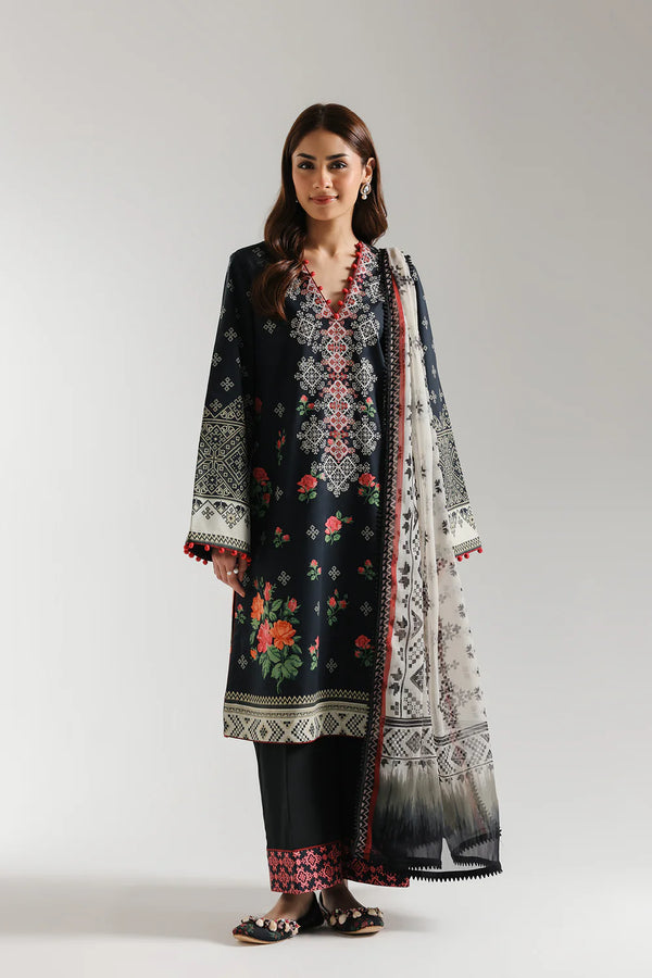 Ethnic Embroidered Lawn 3 Piece Suit ETH68