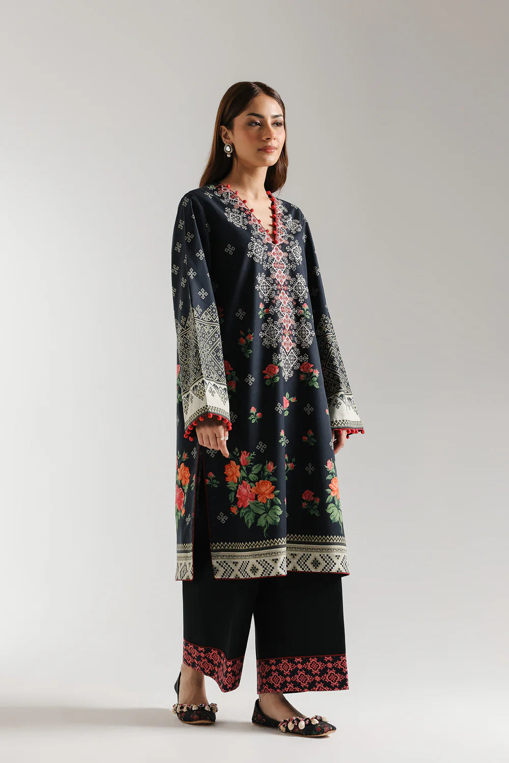 Ethnic Embroidered Lawn 3 Piece Suit ETH68