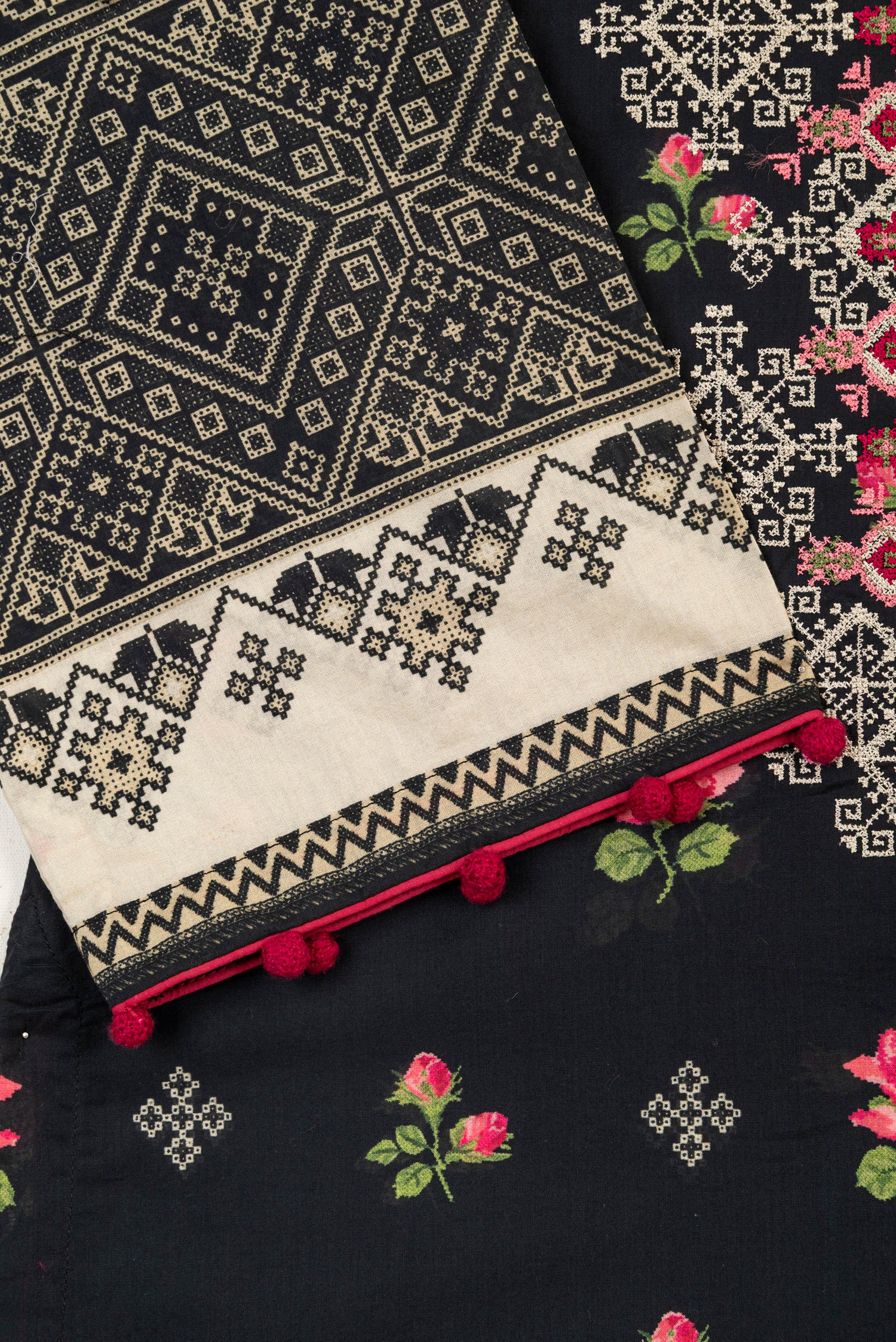 Ethnic Embroidered Lawn 3 Piece Suit ETH68