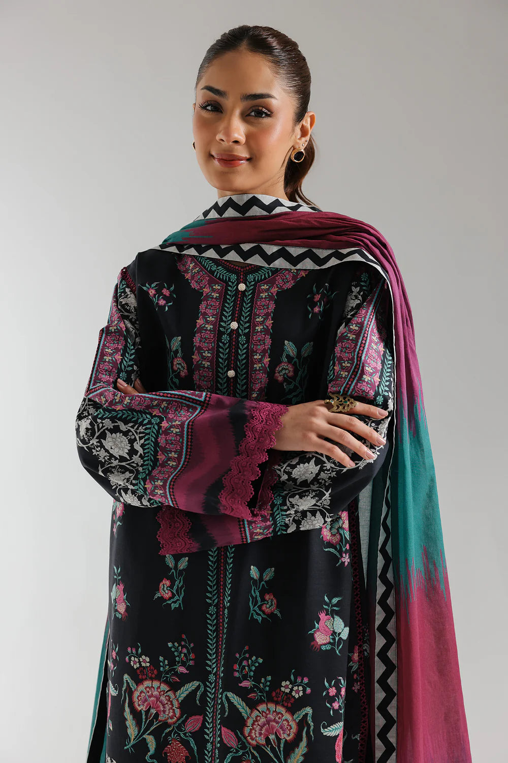 Ethnic Lawn 3 Piece Suit ETH69