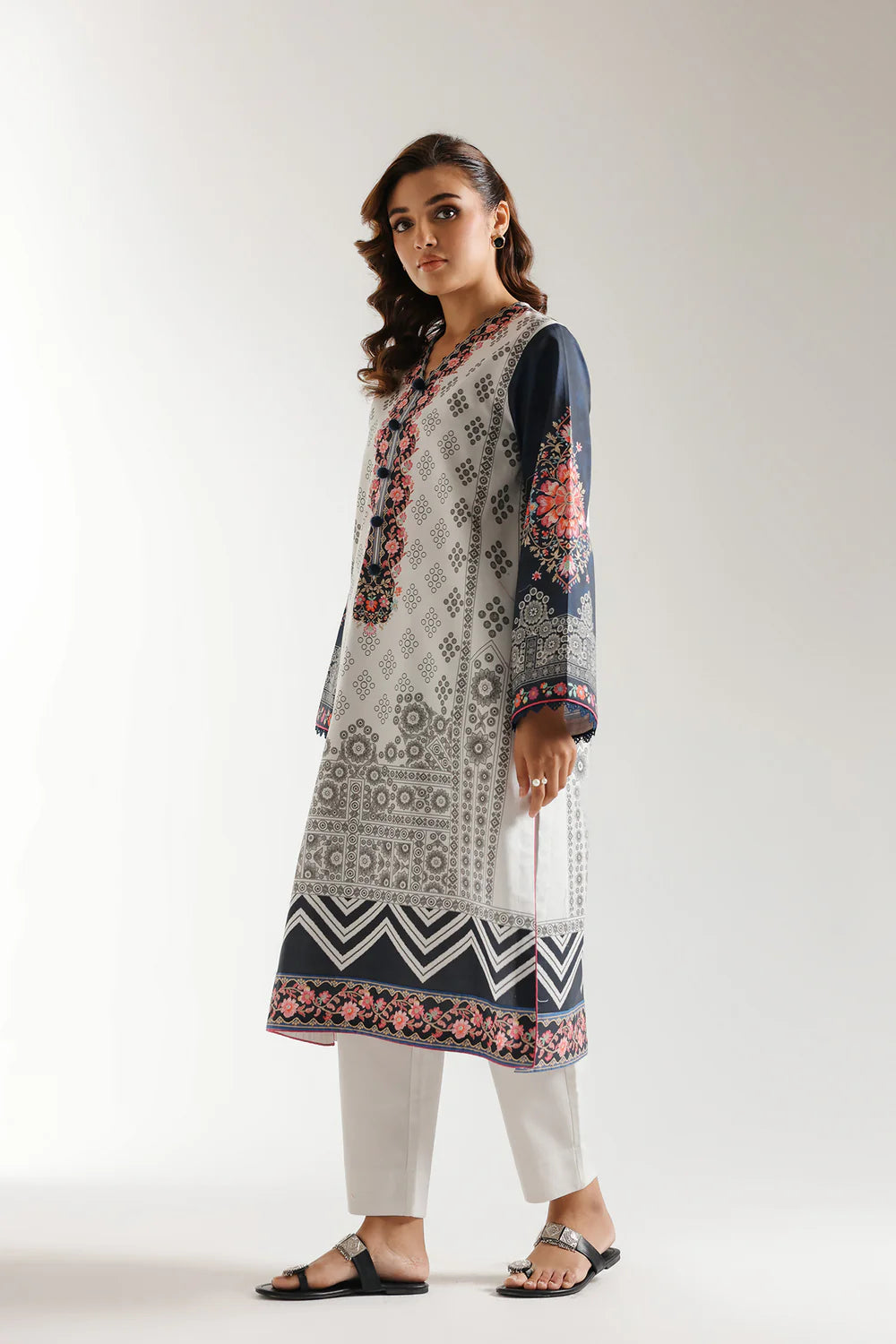 Ethnic Lawn 3 Piece Suit ETH80