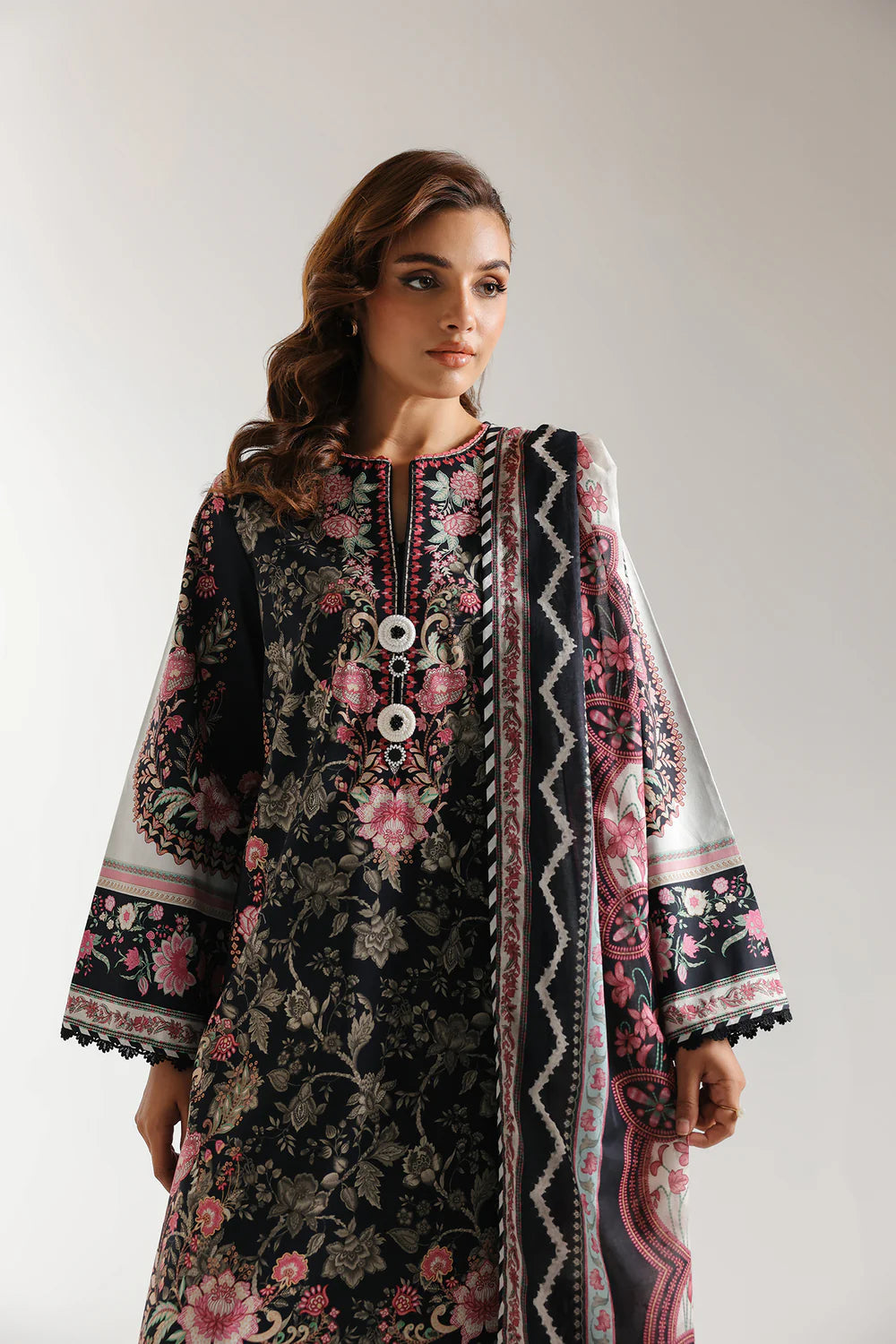 Ethnic Lawn 3 Piece Suit ETH74