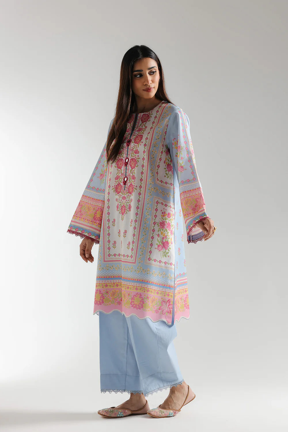 Ethnic Lawn 3 Piece Suit ETH76