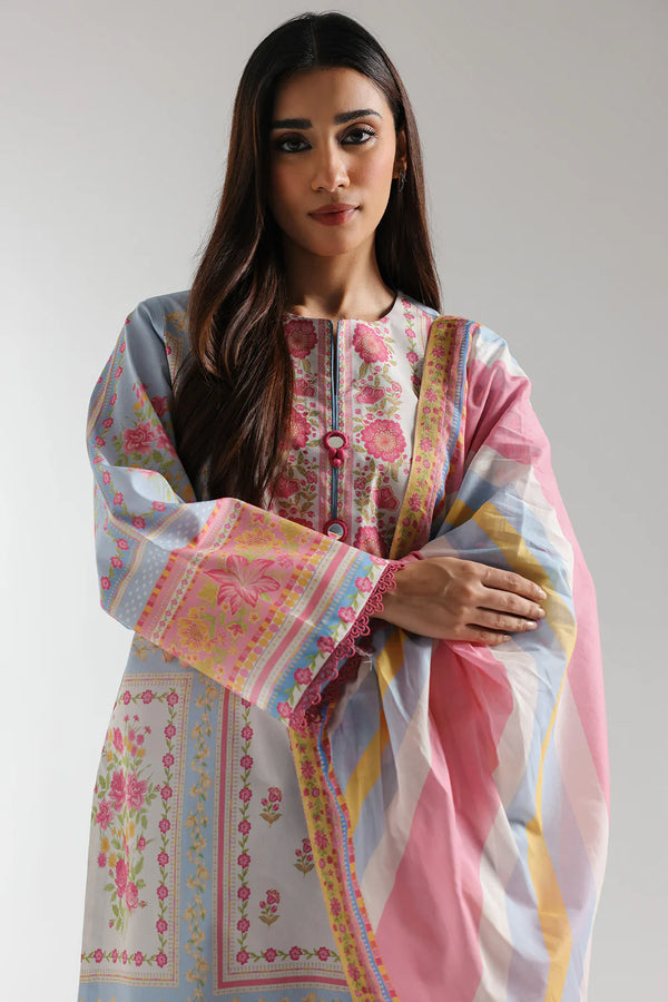 Ethnic Lawn 3 Piece Suit ETH76