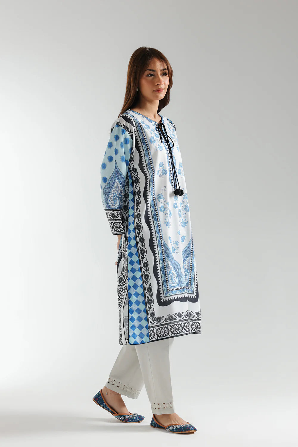 Ethnic Lawn 3 Piece Suit ETH77