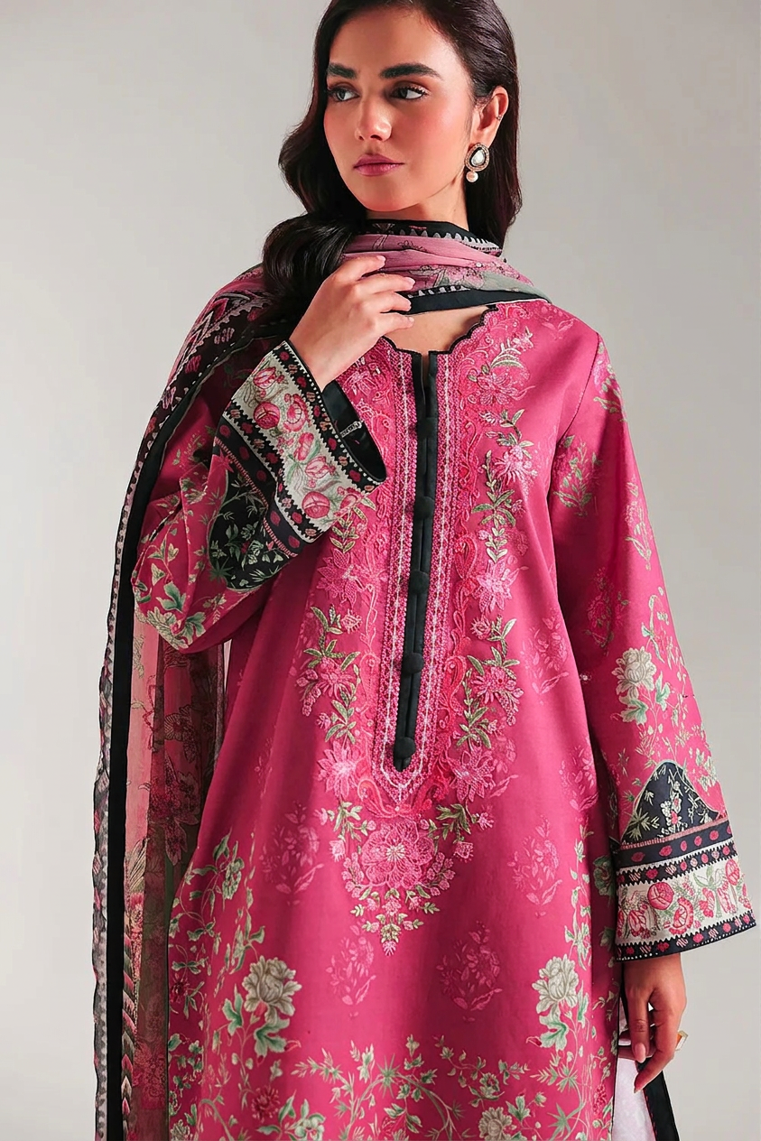 Ethnic Embroidered Lawn 3 Piece Suit ETH78