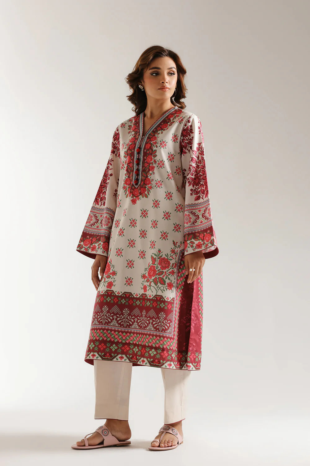 Ethnic Lawn 3 Piece Suit ETH79