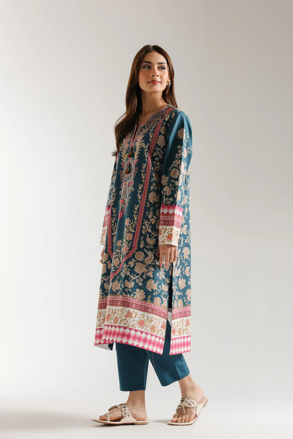 Ethnic Lawn 3 Piece Suit ETH81