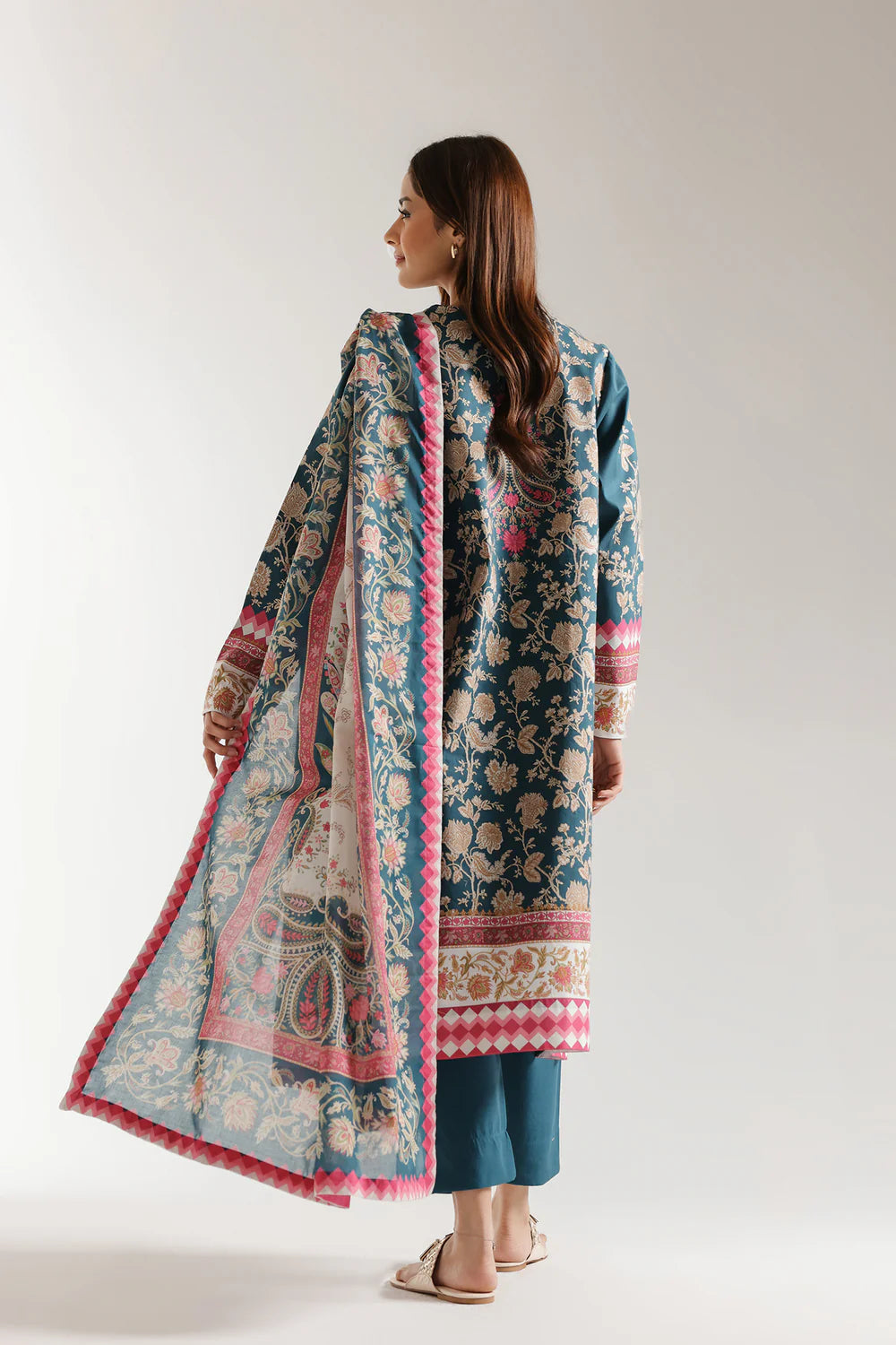 Ethnic Lawn 3 Piece Suit ETH81