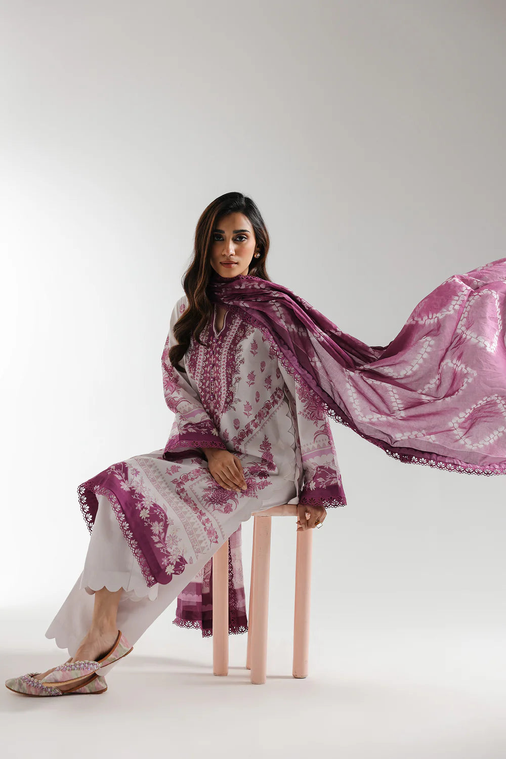 Ethnic Lawn 3 Piece Suit ETH83