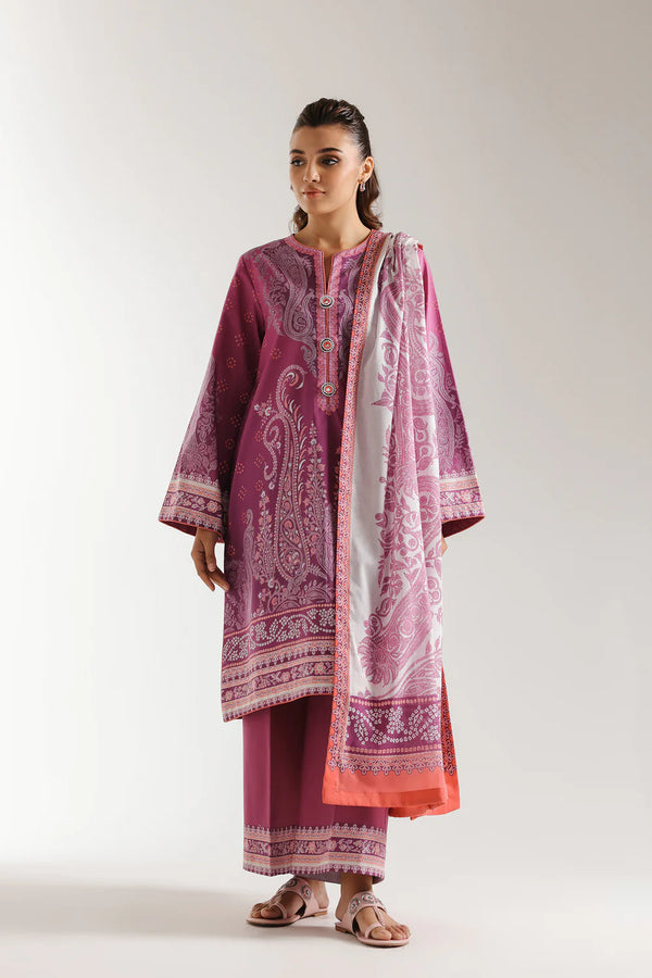 Ethnic Lawn 3 Piece Suit ETH84
