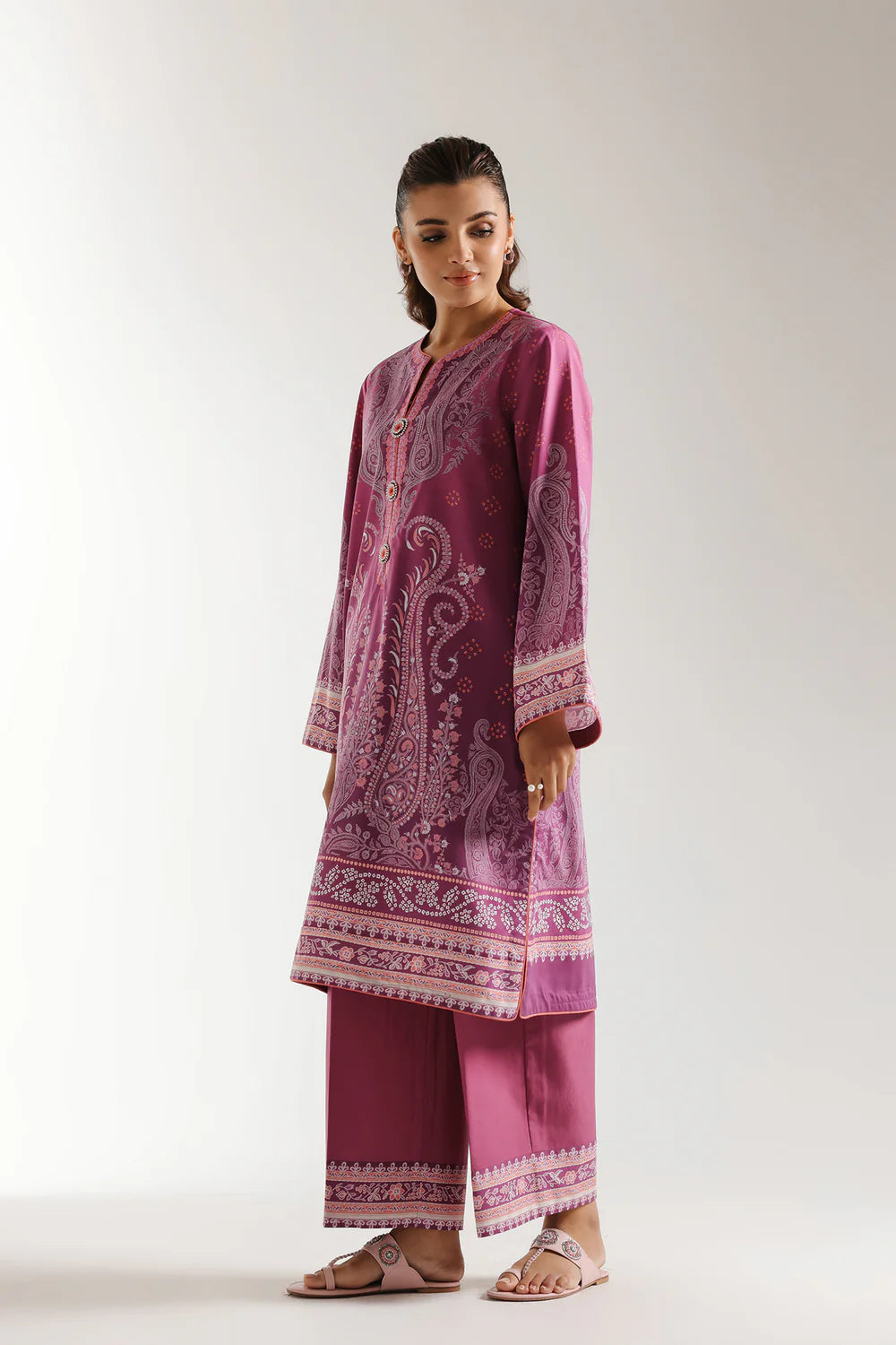 Ethnic Lawn 3 Piece Suit ETH84