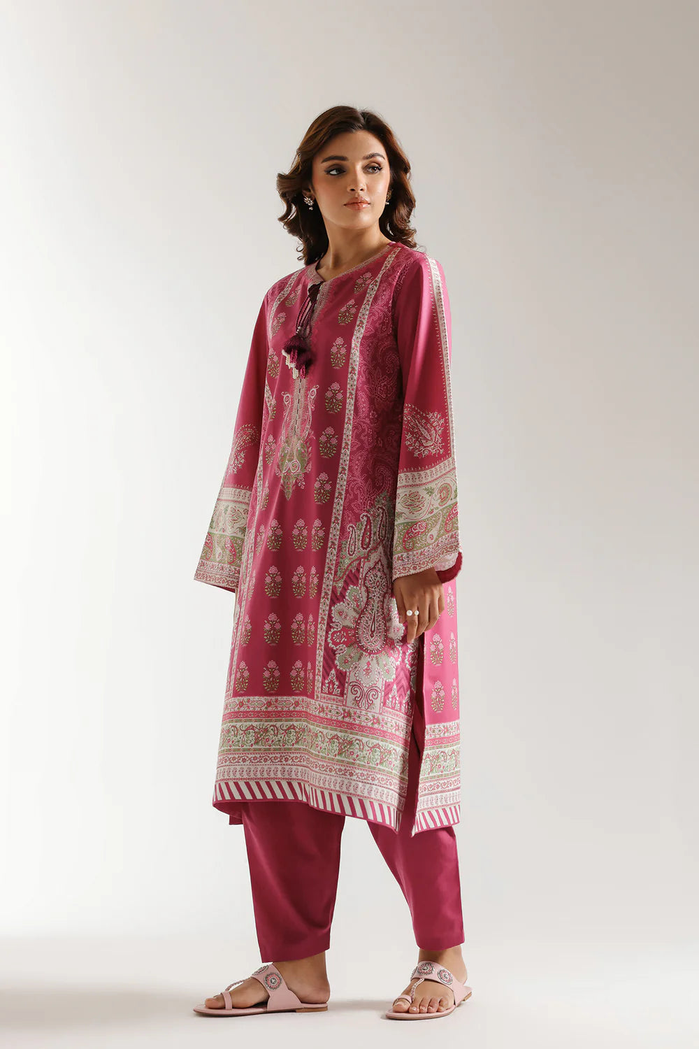 Ethnic Lawn 3 Piece Shalwar Kameez Suit ETH85