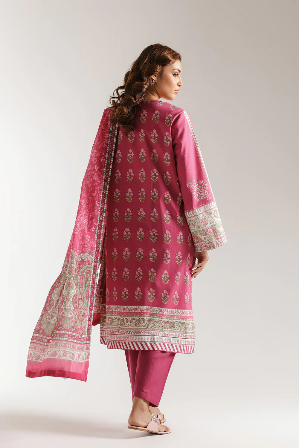 Ethnic Lawn 3 Piece Shalwar Kameez Suit ETH85