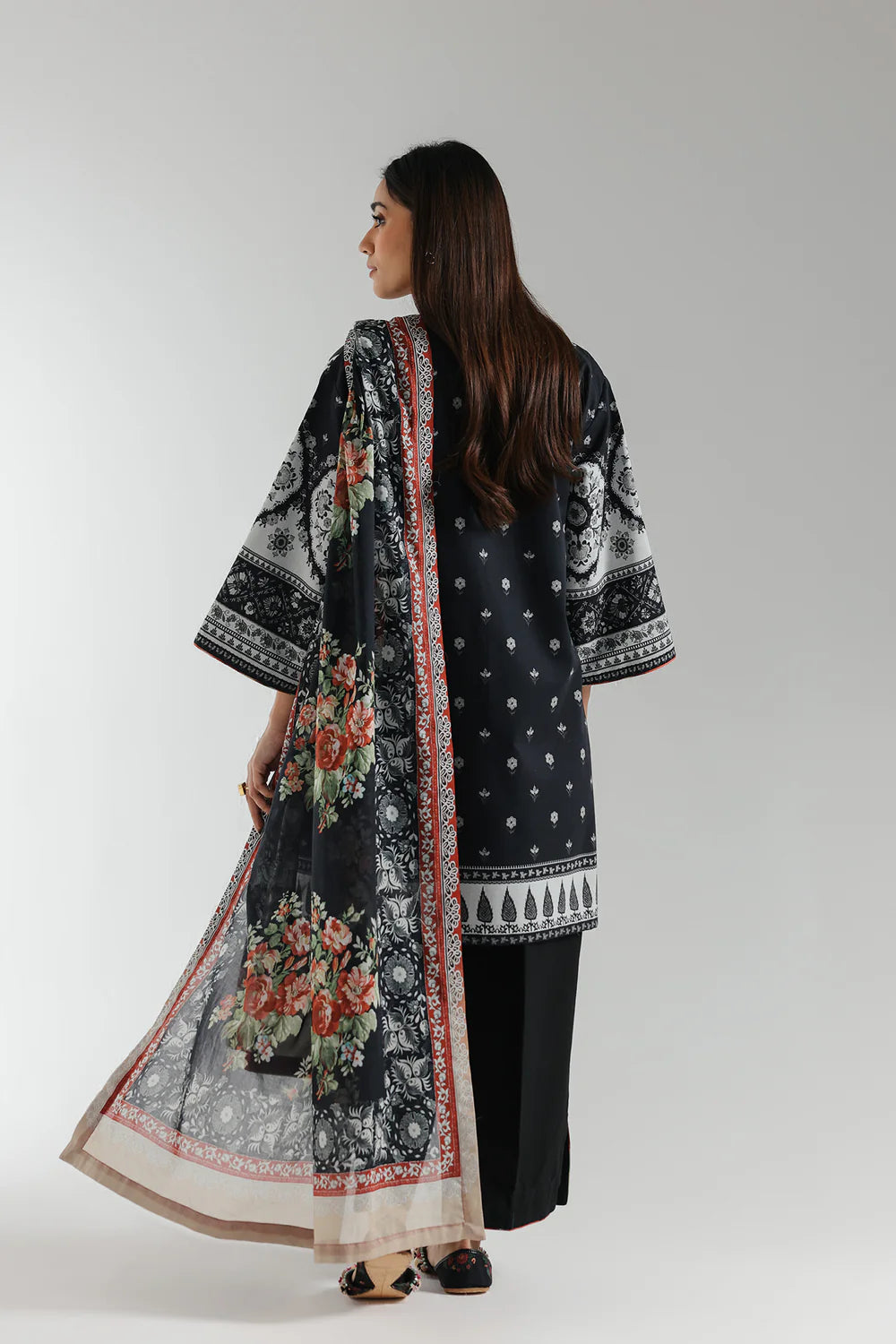 Ethnic Lawn 3 Piece Suit ETH71