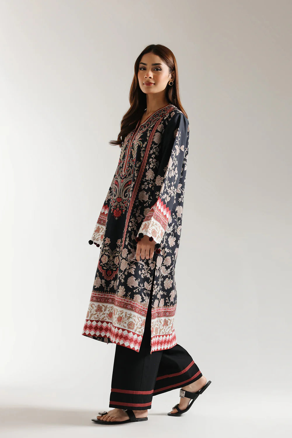 Ethnic Lawn 3 Piece Suit ETH72