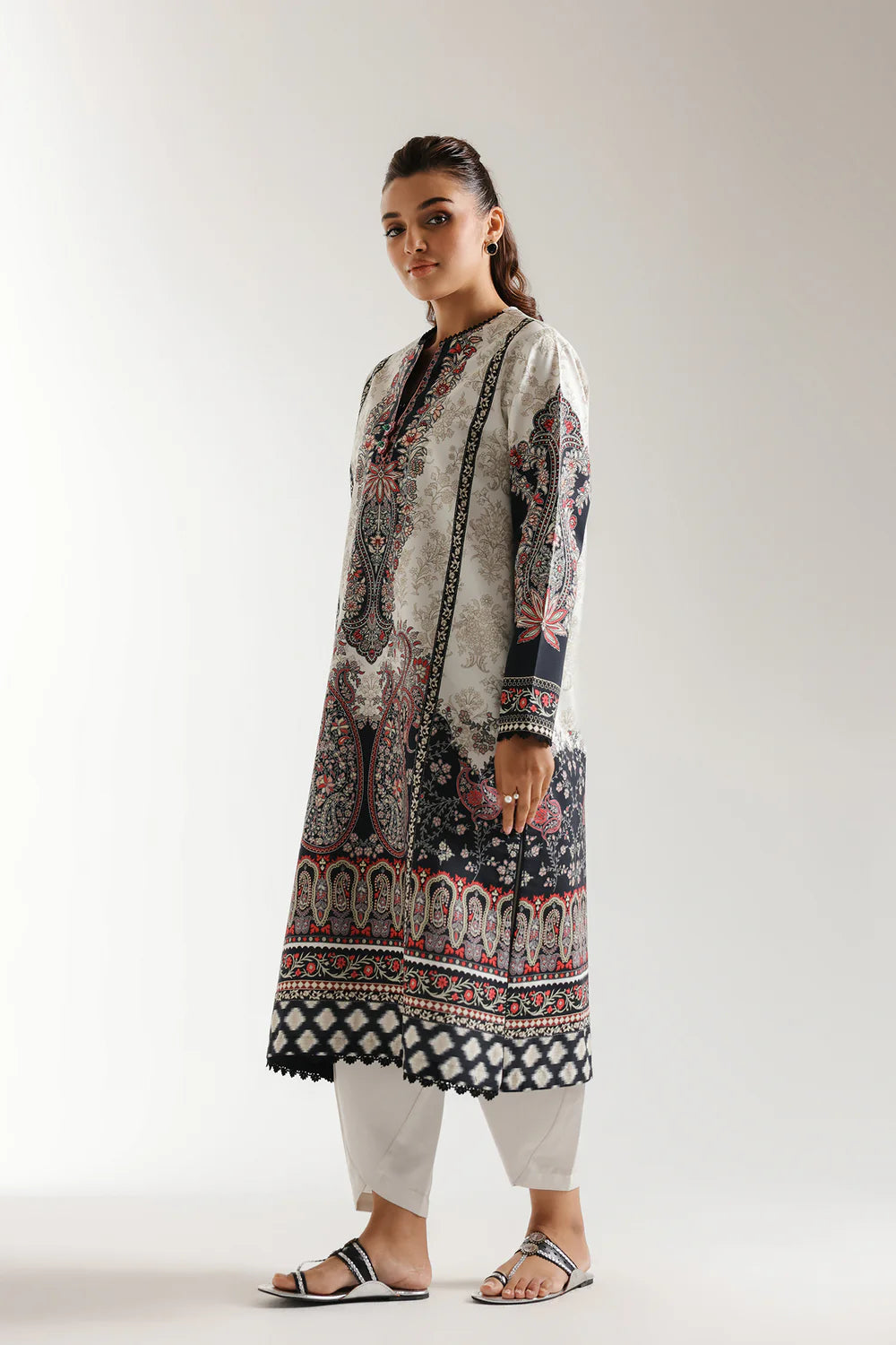 Ethnic Lawn 3 Piece Suit ETH73