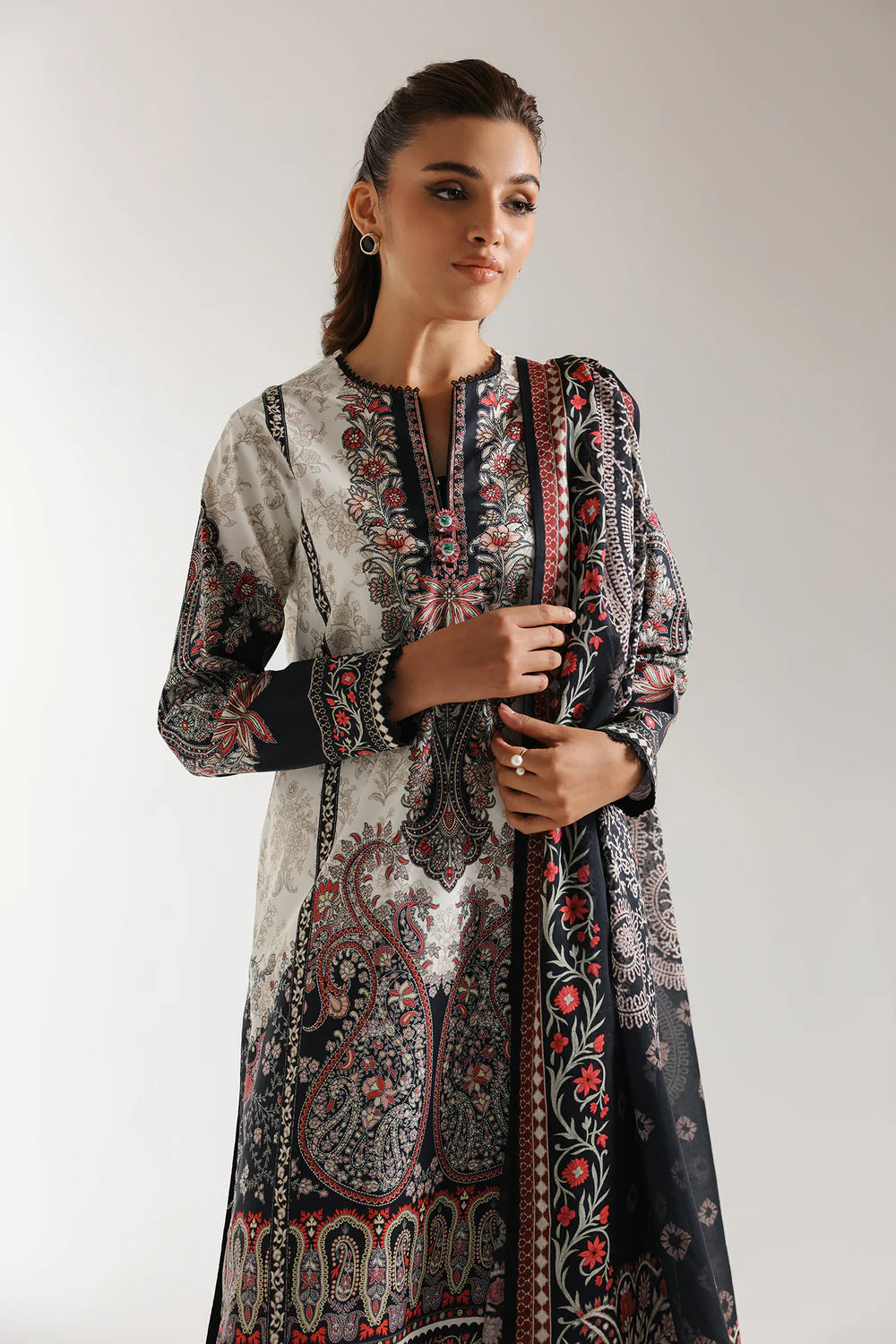 Ethnic Lawn 3 Piece Suit ETH73