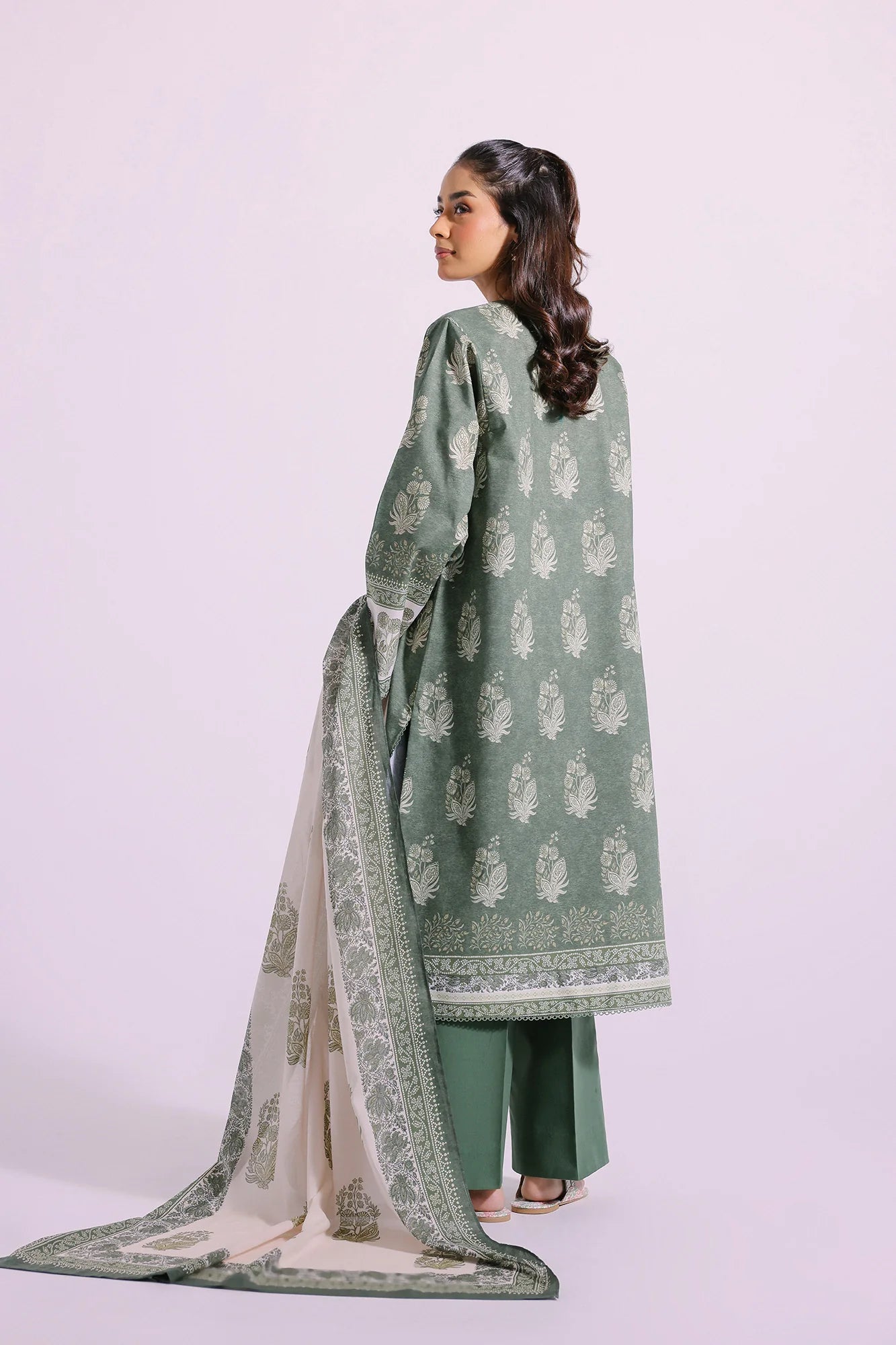 Ethnic Lawn 3 Piece Suit ETH34