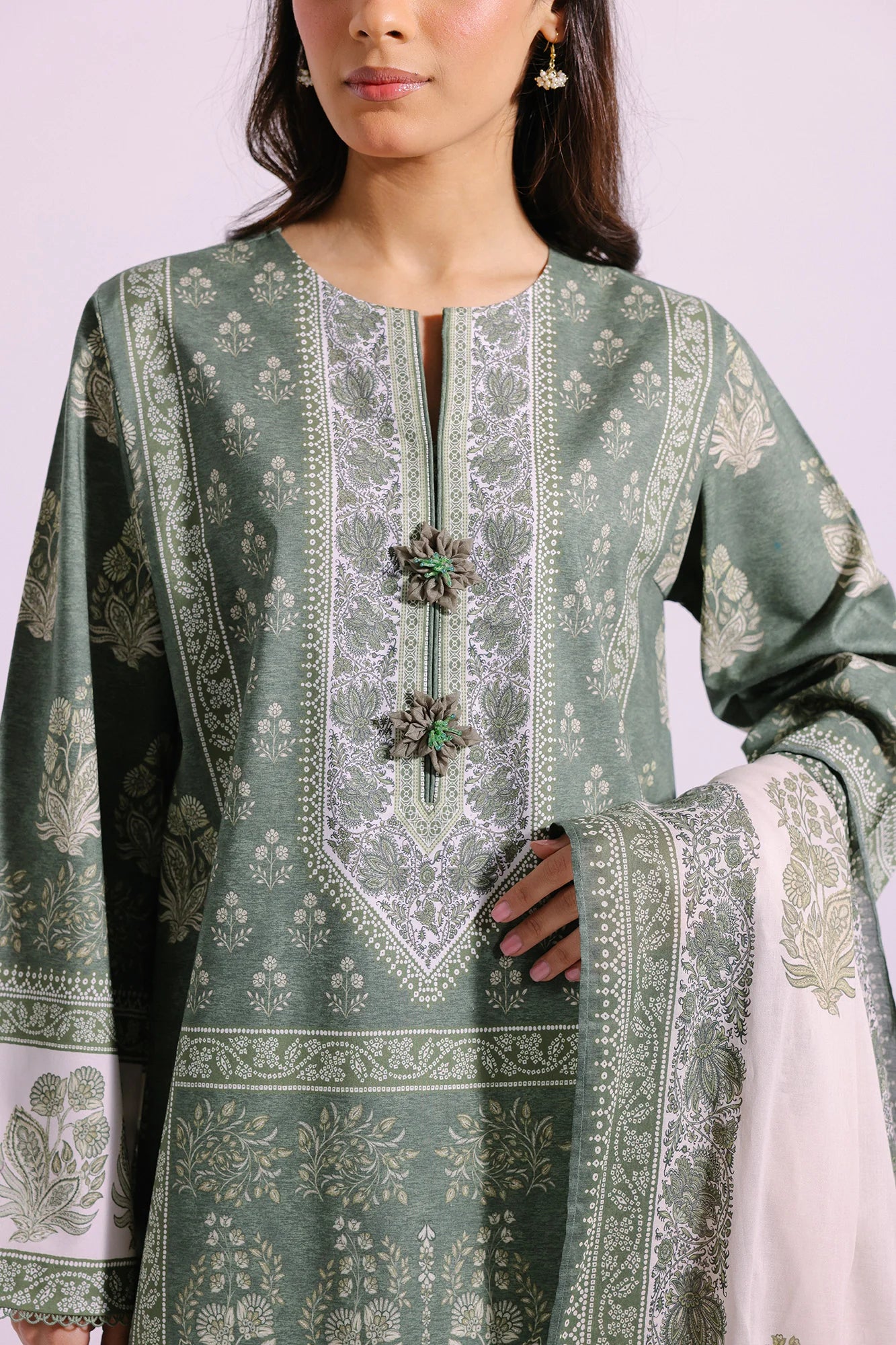Ethnic Lawn 3 Piece Suit ETH34