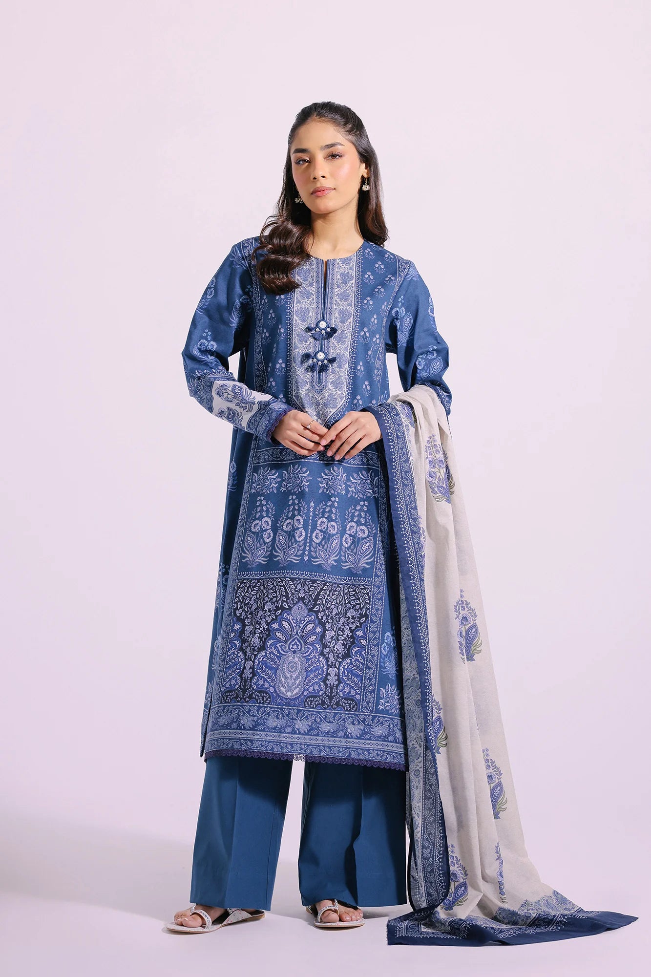 Ethnic Lawn 3 Piece Suit ETH36