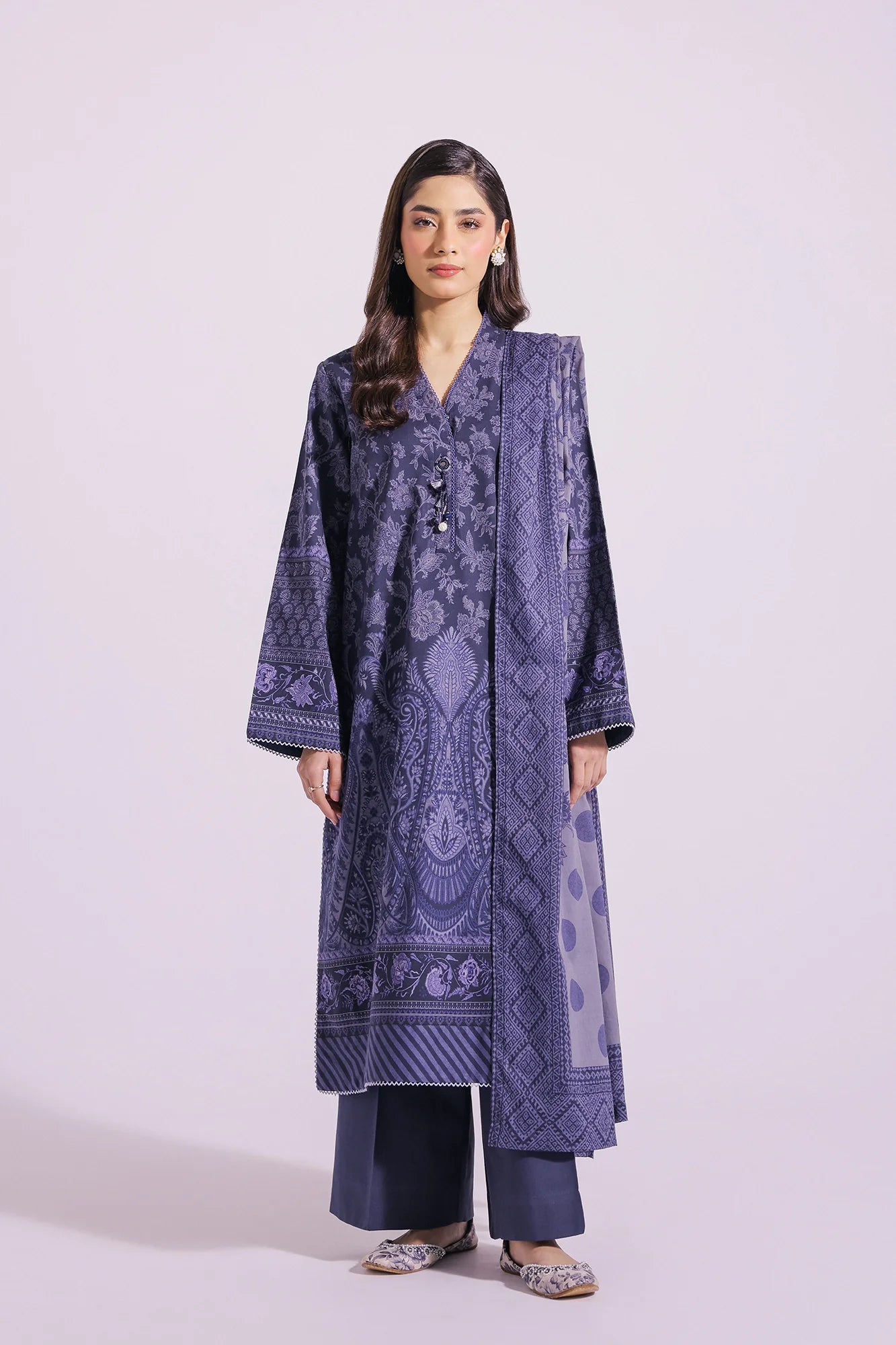 Ethnic Lawn 3 Piece Suit ETH40