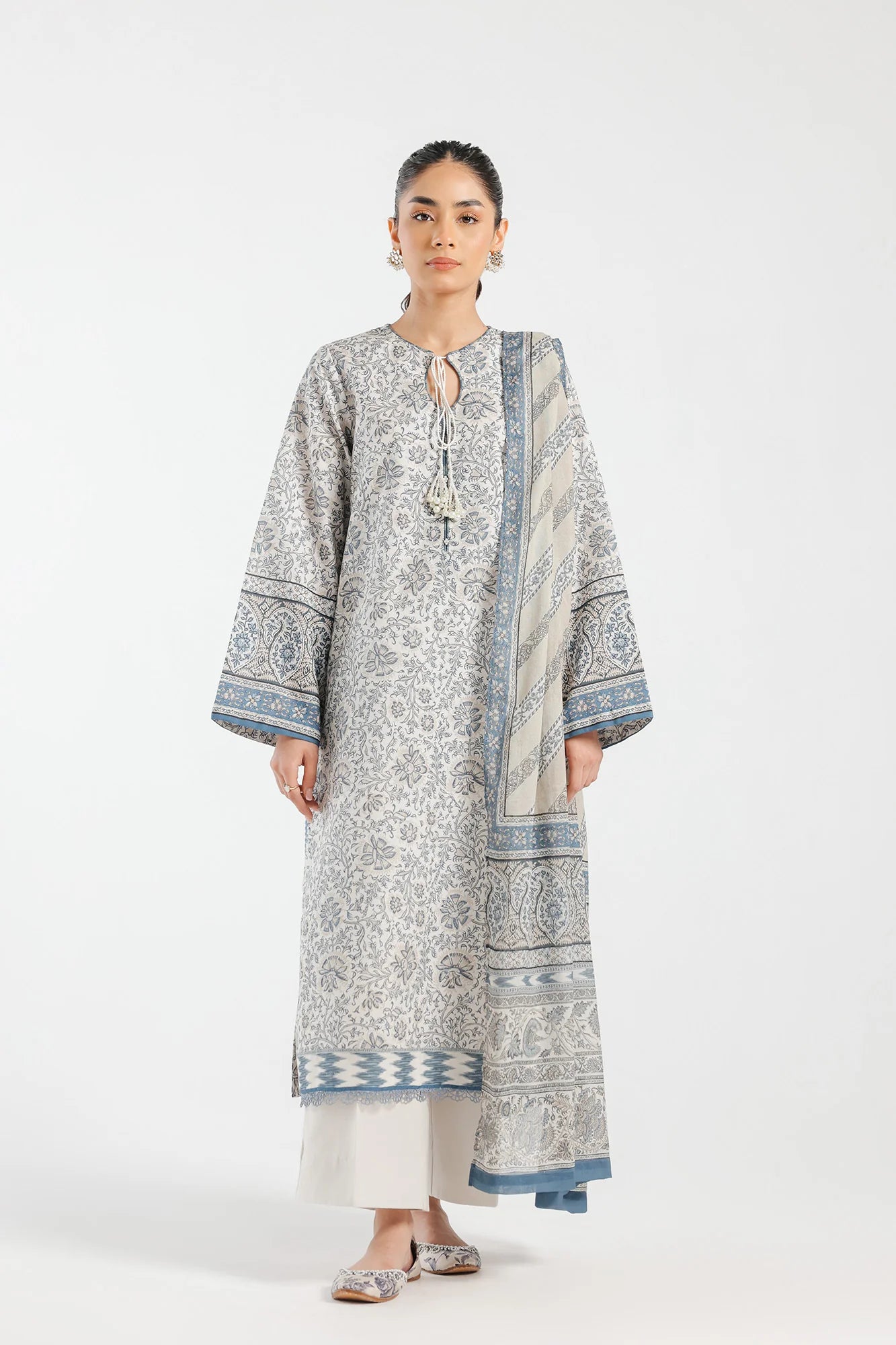 Ethnic Lawn 3 Piece Suit ETH41